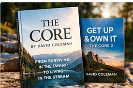 Concept illustration of The Core books; final cover images coming soon